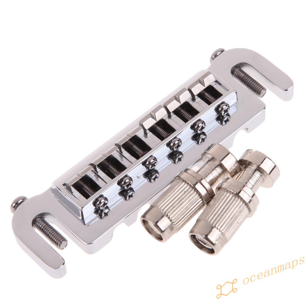 【Popular】New Wraparound Bridge Tailpiece Studs Chrome Style for LP Electric Guitar