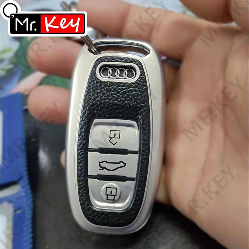 Bao Da TPU Bọc Chìa Khóa Thông Minh Cho Xe Hơi Audi A1 A3 A4 A5 A6 A7 A8 Quattro Q3 Q5 Q7 2009-2015
