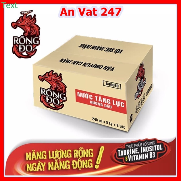 1 Thùng 48 ly rồng đỏ hương dâu