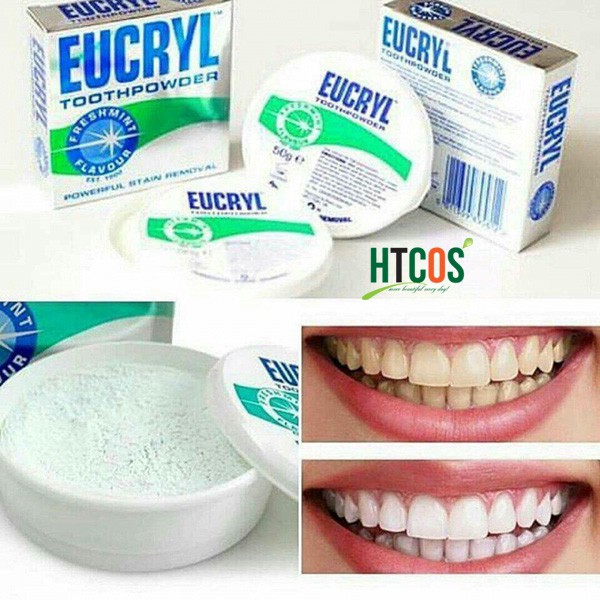 Bột tẩy trắng răng Eucryl 50g (Chính hãng)