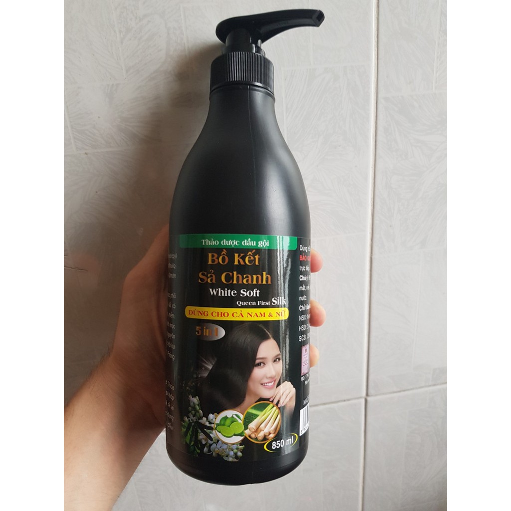 Dầu gội đầu bồ kết chanh sả 850ml