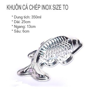 Khuôn cá chép làm bằng chất liệu inox cao cấp, size lớn