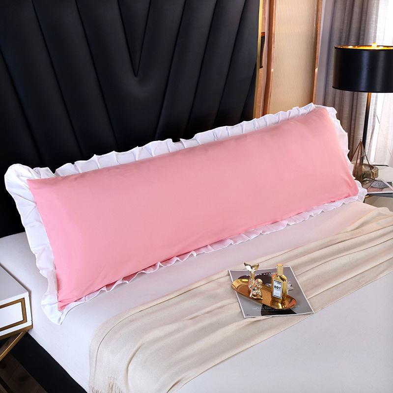 Vỏ Gối Đơn / Đôi Dài 1.5m 1.8m Màu Trơn Phong Cách Hàn Quốc Cho Cặp Đôi