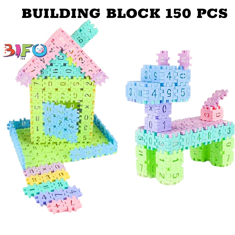 Bộ 50 khối nhựa xây dựng Building block 4x4cm siêu thú vị cho bé