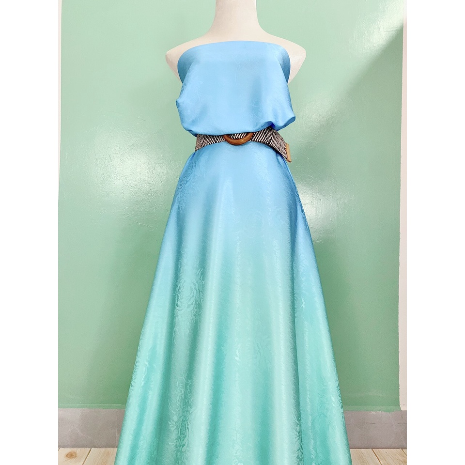 Vải lụa may áo dài, váy, sơ mi, tiệm vải của Hạp, mã 153, lụa vân hoa hồng chất mềm mịn