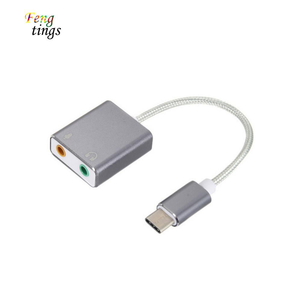 Phụ Kiện Chuyên Dụng Chất Lượng✿Thẻ Âm Thanh USB Loại C 7.1 Cho Macbook Pro Air 3.5mm
