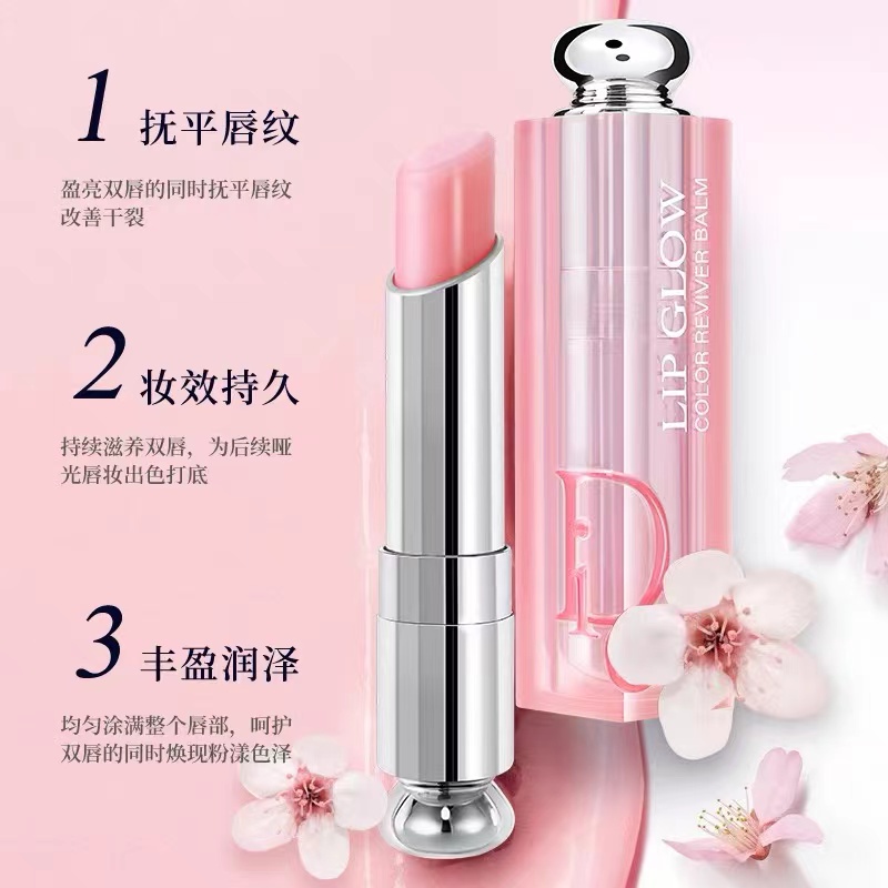 Set 2 Son Dưỡng Môi Lâu Trôi Không Phai Màu Thay Đổi Màu Sắc Dior 001 / 004 3.2g * 2