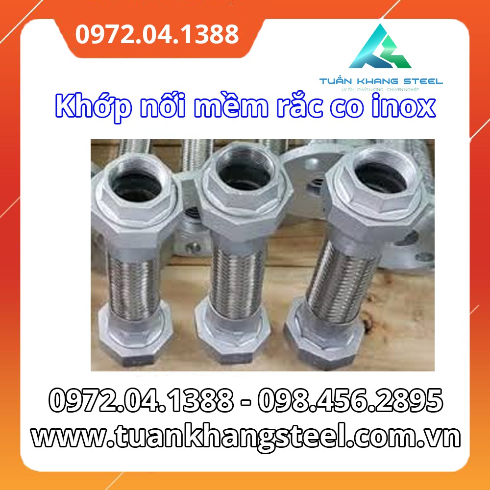 Khớp nối mềm rắc co inox