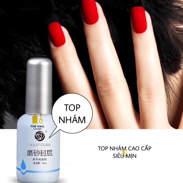 Top nhám gel hoa hồng chai 15ml