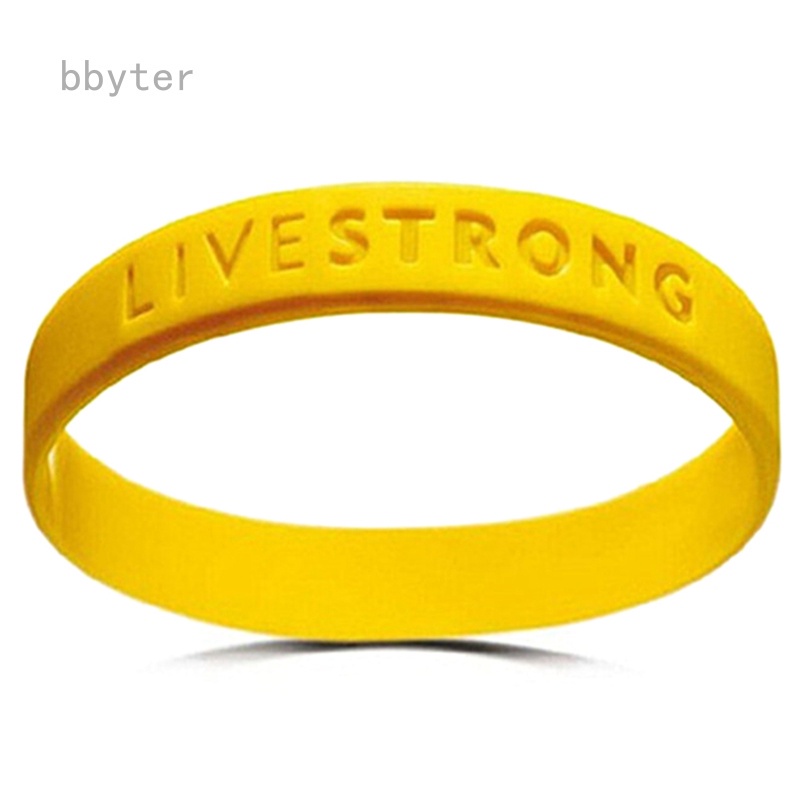 Vòng tay truyền cảm hứng LIVESTRONG màu vàng độc đáo