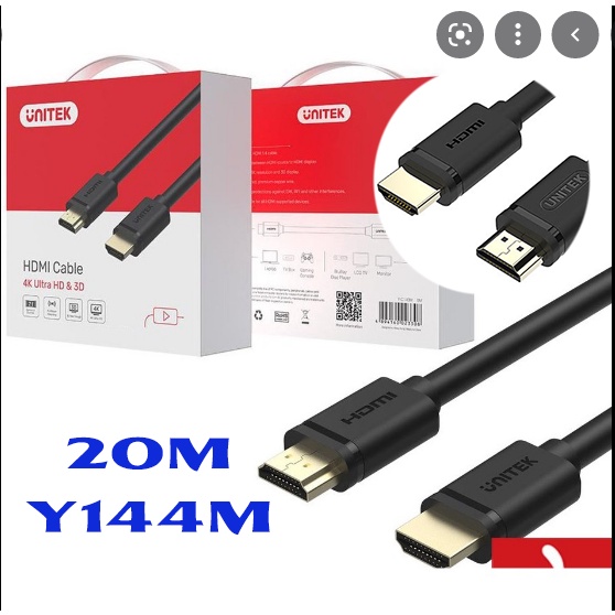 Cáp HDMI UNITEK 4K dài các loại 15M-10M -5M -3M  Chính Hãng