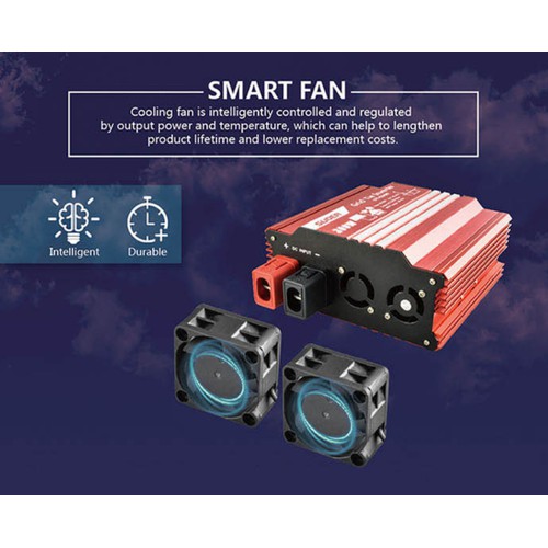 [Mã 44ELSALE2 giảm 7% đơn 300K] Bộ hòa lưới điện có đồng hồ hiển thị 600W GRID TIE INVERTER GTI-D600B