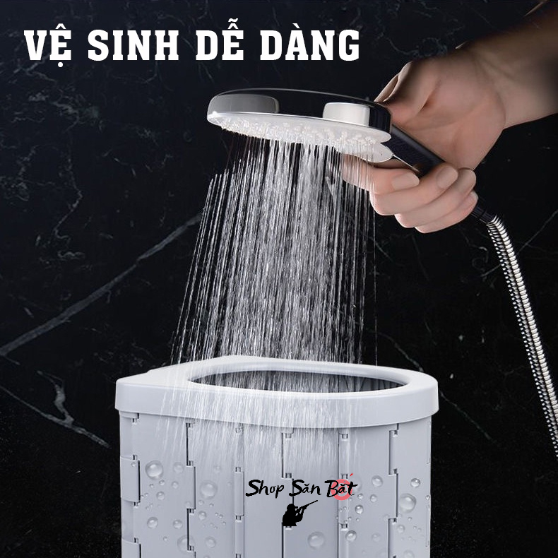 Bồn cầu di động dã ngoại, bồn cầu cắm trại gấp gọn đi vệ sinh cỡ lớn, tiện dụng khi đi du lịch cắm trại, dã ngoại -DCP14