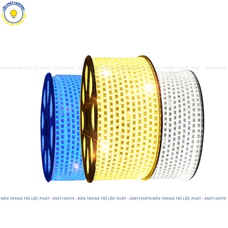 Đèn Led 2 hàng bóng đôi chống nước nhựa dẻo 220V (bán theo m) 20m trở lên Tặng Nguồn - Đèn Led quấn cây dây đôi 2835