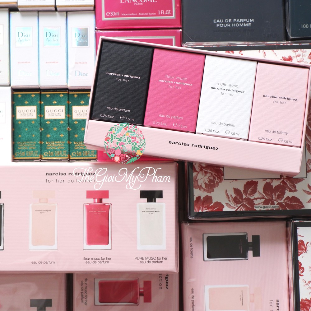 Tách set 7.5ml - Set Nước Hoa Narciso Rodriguez 4 Chai Mini Có Hộp Fullbox