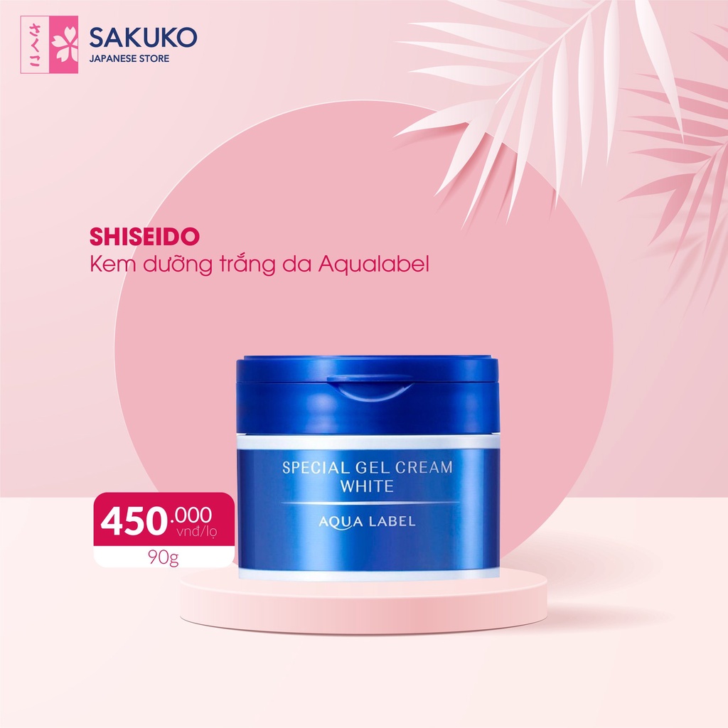 Kem Dưỡng Da Mặt Giúp Trắng Da AQUALABEL SHISEIDO Nội Địa Nhật Bản 90g - SAKUKO