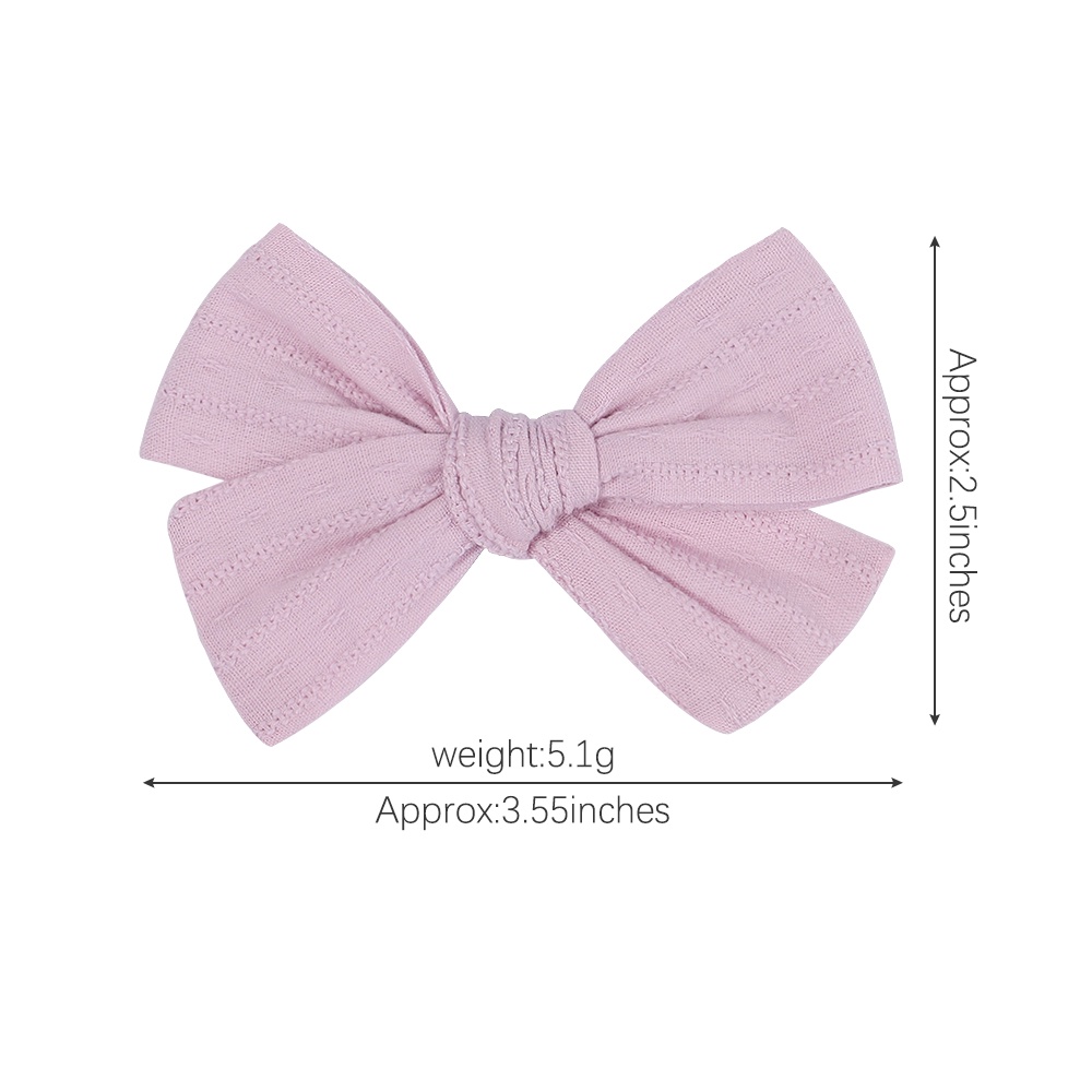 Set 2 kẹp tóc nơ KIDSBOWS vải cotton đáng yêu cho bé gái