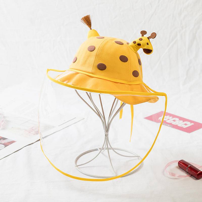 Nón Tai Bèo Kèm Mặt Nạ Chống Giọt Bắn Thiết Kế Dễ Thương Thời Trang Xuân Hè Cho Bé