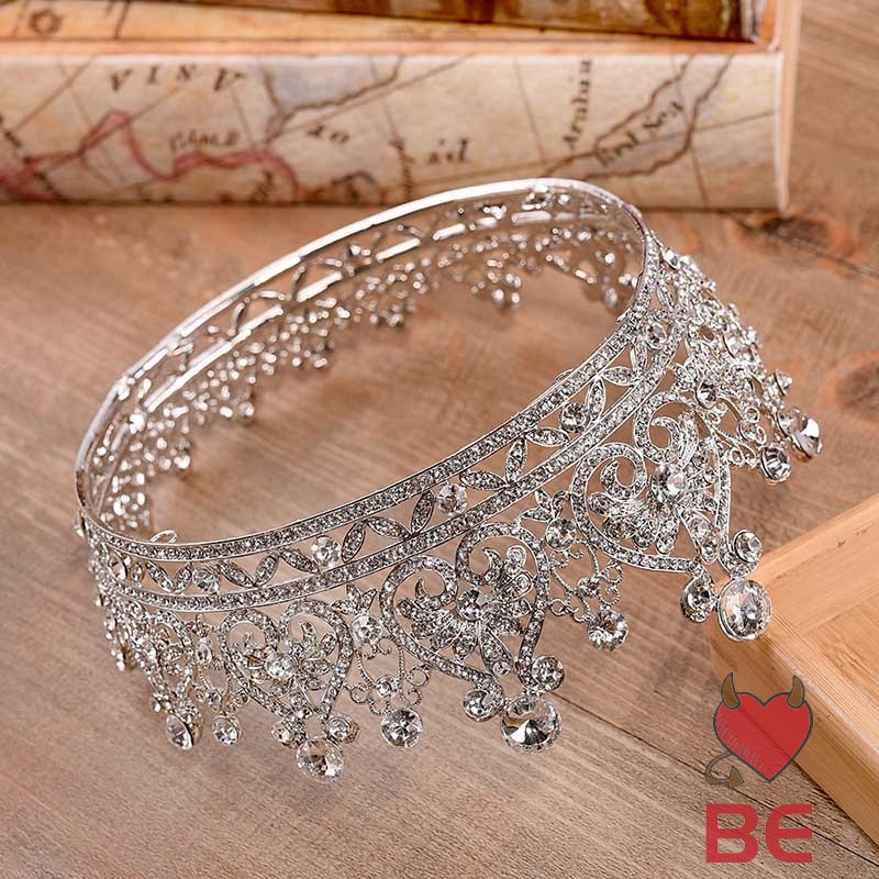 YADORNOS Vương miện đính đá sang trọng cho cô dâu độc đáo sáng tạo