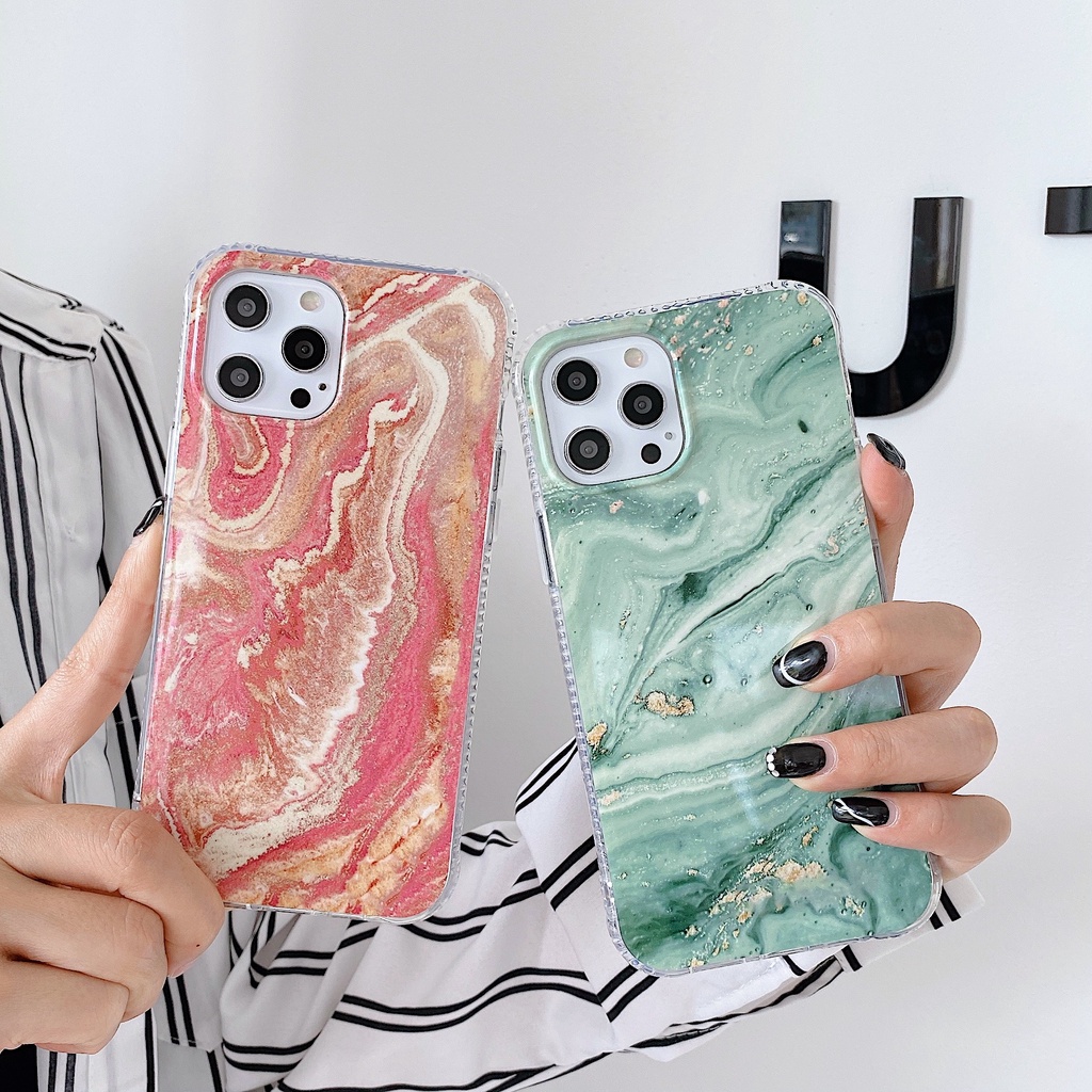 Ốp điện thoại silicon họa tiết đá hoa cương thích hợp cho iPhone 12 12 pro max 7plus 8plus x/xs XR xs max 11 11 pro max