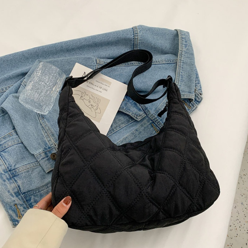 Túi Xách Cotton Cỡ Lớn Họa Tiết Kim Cương Thời Trang