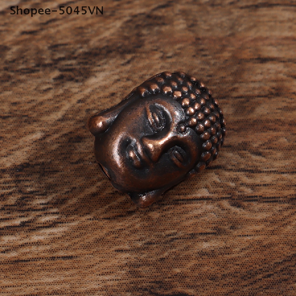 Set 10 Hạt Xỏ Lỗ Hình Đầu Phật Làm Trang Sức Thủ Công