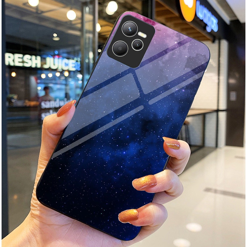 Ốp Lưng REALME C35 Ốp kính bóng cao cấp Phi Hành Gia