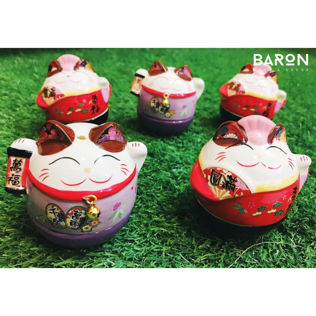 Mèo Maneki Neko Lật Đật (Size Lớn)