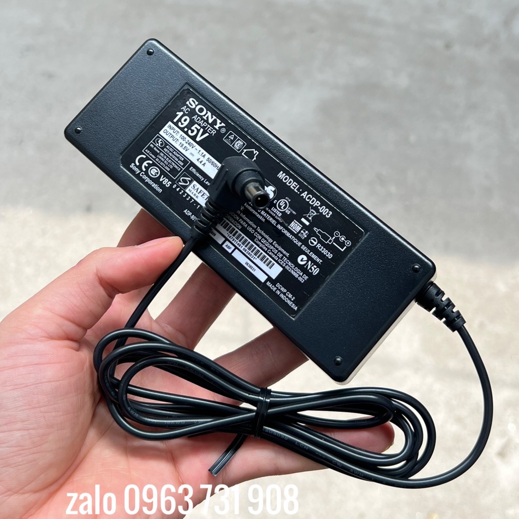 Dây nguồn tivi sony 19.5V bảo hành 12 tháng