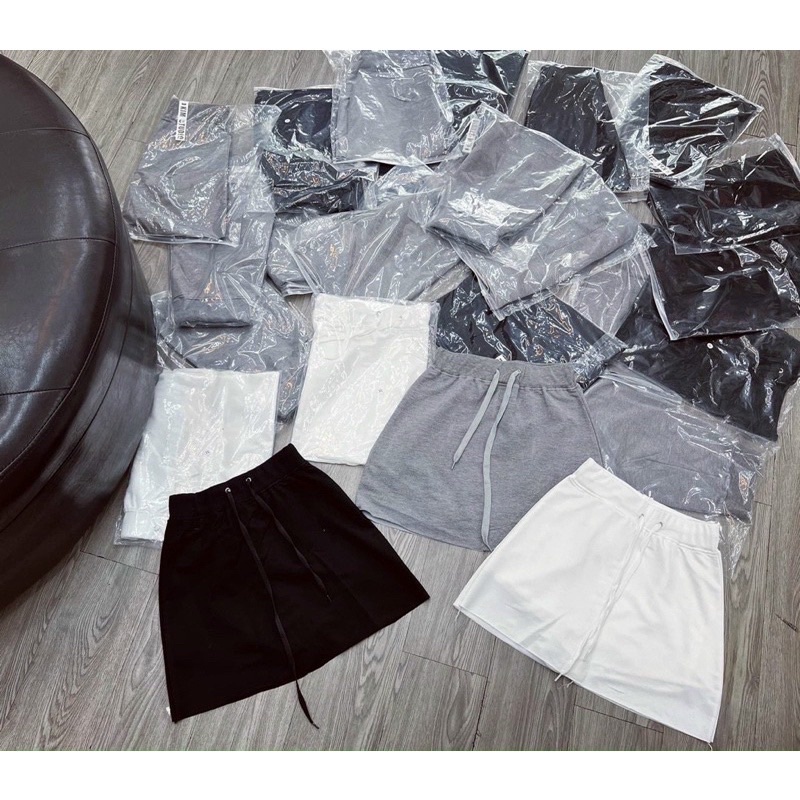 Chân váy chữ A lưng thun vải da cá Hàn Quốc siêu hot