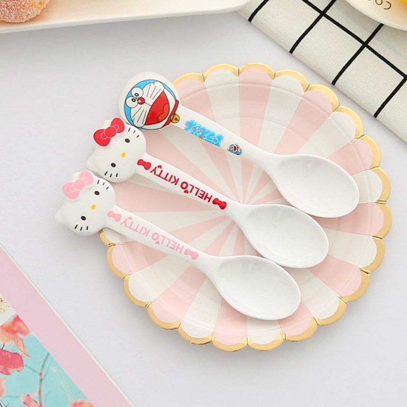 Muỗng 3D Doremon Hello Kitty