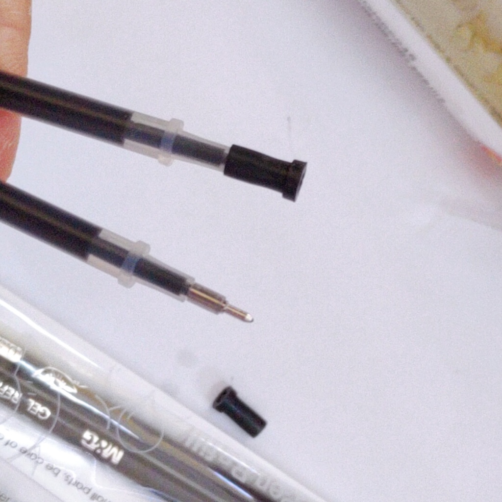 Ngòi Bút Nước /Ngòi Bút Gel M&G 0.5mm Đủ 2 Màu Xanh/Đen/Đỏ 1 Túi Gồm 2 Ngòi MS AGR65245