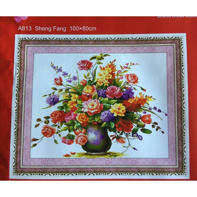 Tranh thêu chữ thập A813 (100x80)cm chưa thêu