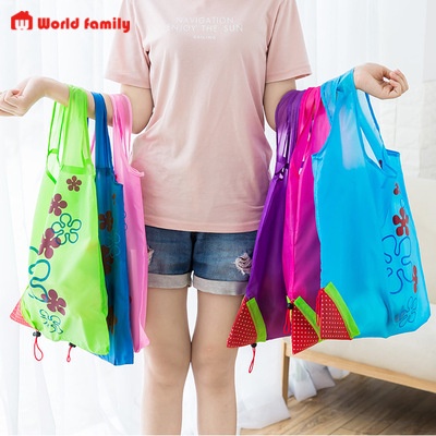 TÚI ĐI CHỢ GẤP GỌN_HÌNH QUẢ DÂU ĐÁNG YÊU