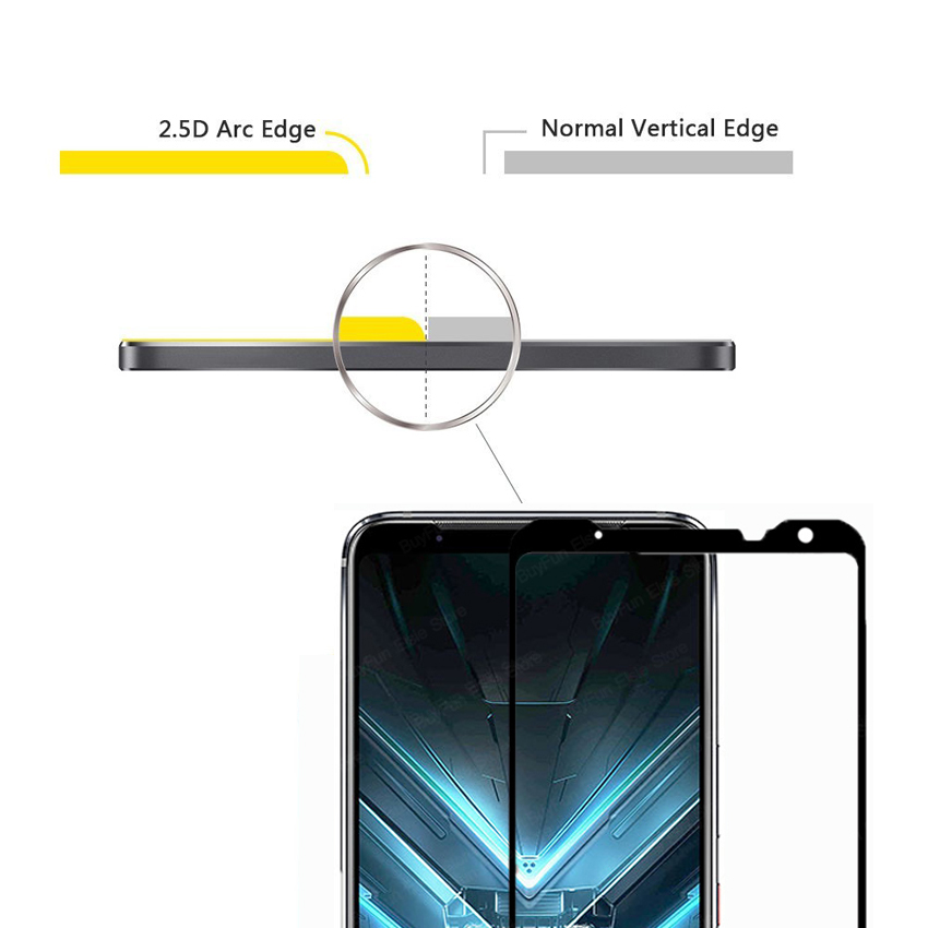 Kính Cường Lực 9h Bảo Vệ Toàn Màn Hình Cho Asus Rog Phone 3 Zs661Ks / Asus Rog Phone 5
