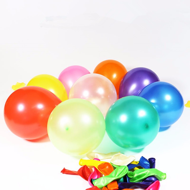 Bộ 100 Bong Bong Tròn Trang Trí Loại Tốt - Bóng Bay Balloons BK THÁI LAN loại 6" ( 15,24cm ) - BKR6100