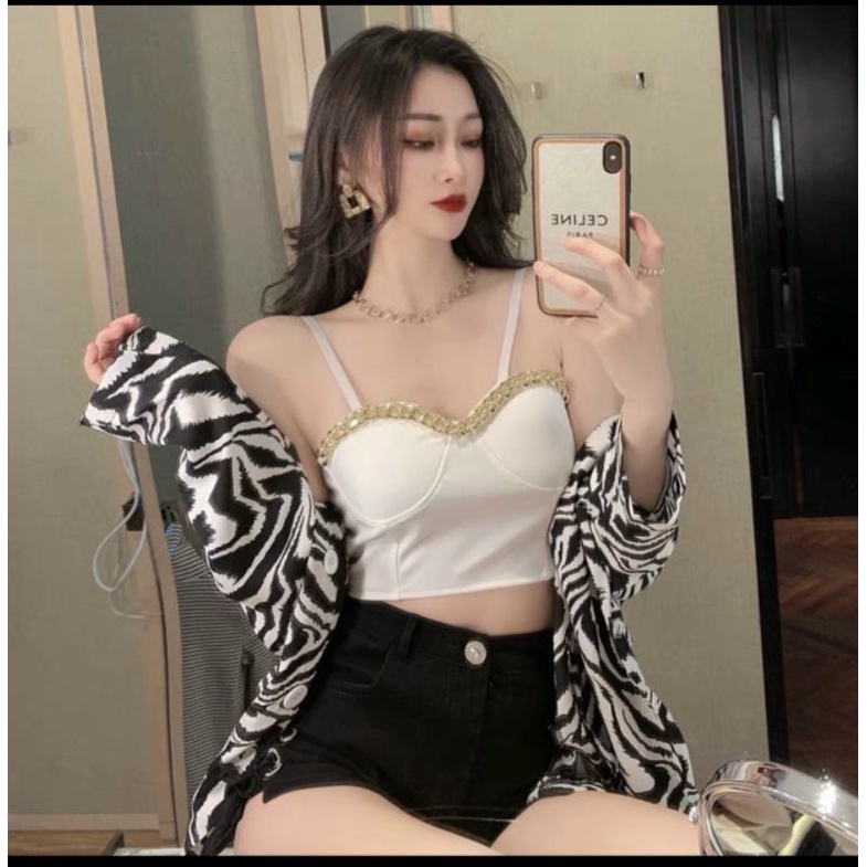 Áo 2 dây mod ngực phối xích New Hot 2022 🔥