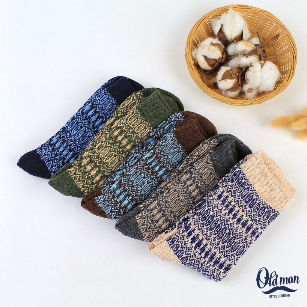 TẤT THỔ CẨM MẪU HỌA TIẾT VINTAGE
