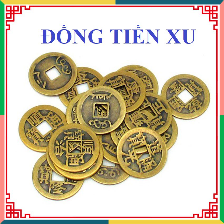 Đồng xu Càn Long Thông Bảo, đồng tiền may mắn, tiền xu xin đài Âm Dương