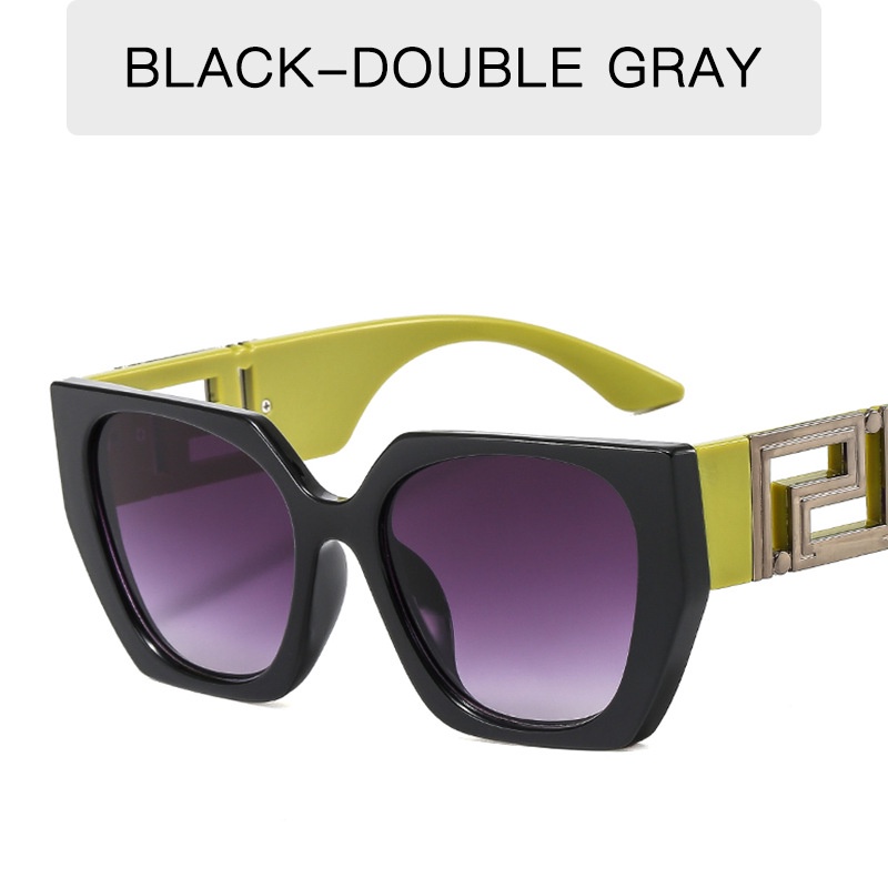 Kính Mát Gọng Vuông Cỡ Lớn Phong Cách Retro Thời Trang