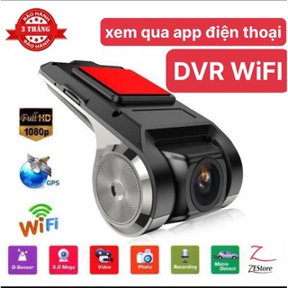 Camera hành trình DVR WiFI  độ nét cao full hd 1080 - kết nối điện thoại qua wifi cho màn android