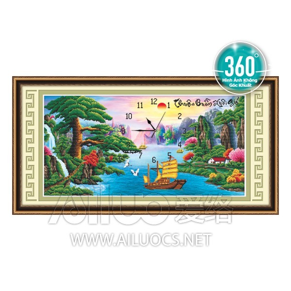 Tranh đá đồng hồ 77351