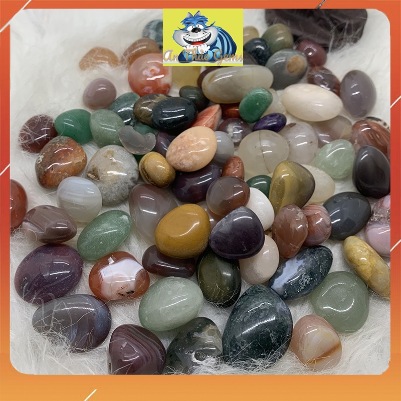 Đá Sỏi Mã Não Tự Nhiên - Đá Phong Thuỷ Trang Trí Nhà Cửa, Thả Bể Cá