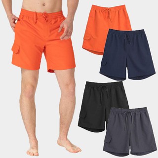 Quần đùi nam Xuất Hàn Quốc vải poly thô, nhanh khô, không giãn, mặc đi biển , đi tập hoặc mặc nhà