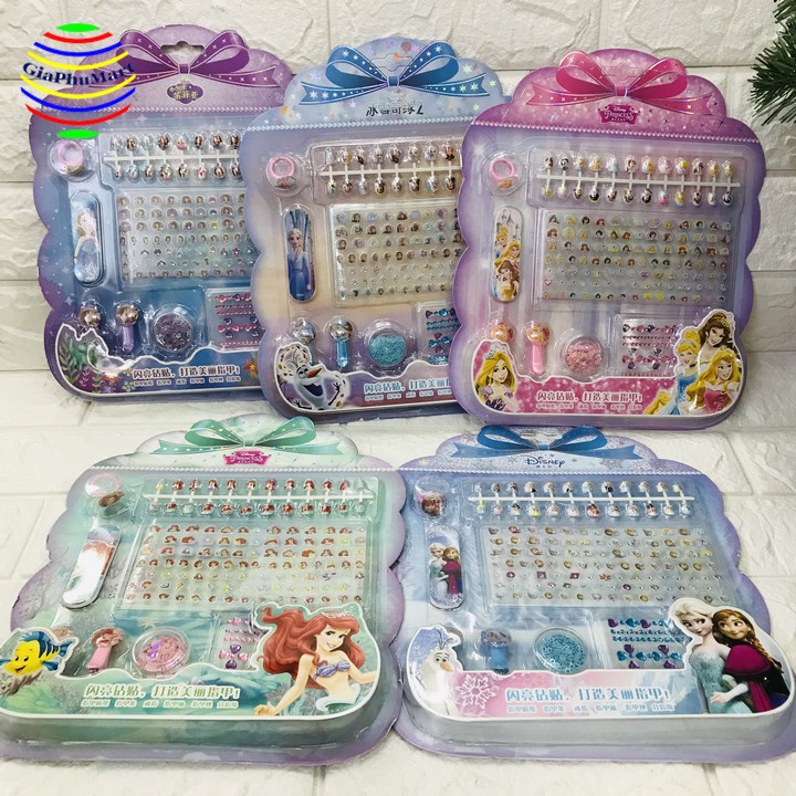 Vỉ Đồ Chơi Dán Móng Tay Làm Nail Cho Bé