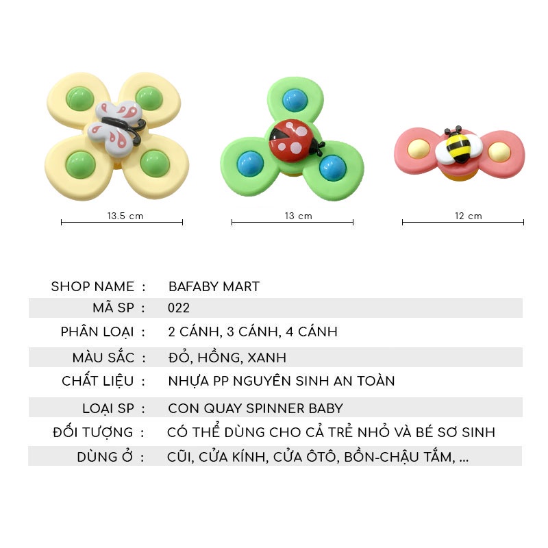 Con Quay Spinner - Đồ Chơi Cho Bé Hình Côn Trùng Ngộ Nghĩnh