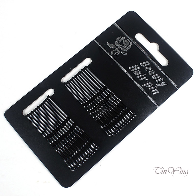 GETNOIVAS Set 24 Kẹp Tăm Lượn Sóng Bằng Kim Loại 24 Kẹp Tóc Trang Trí Tóc Cho Nữ