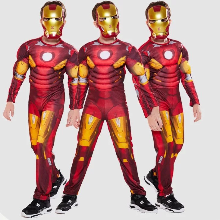 Trang Phục Hóa Trang Thần Sấm Thor, Bộ Đồ Thần Sấm Thor Kèm Mặt Nạ Siêu Anh Hùng Cho Trẻ Em