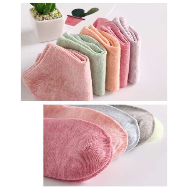 Set 5~ 10 Đôi Tất Unisex Xuất Nhật Nhiều Màu H7