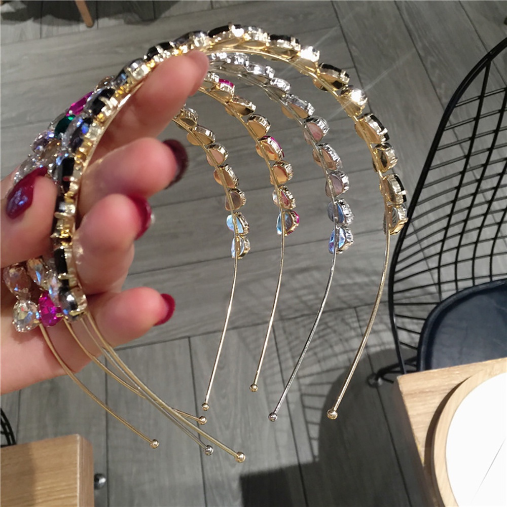 Băng đô hợp kim hình giọt nước phong cách Hàn Quốc sang trọng cho nữ